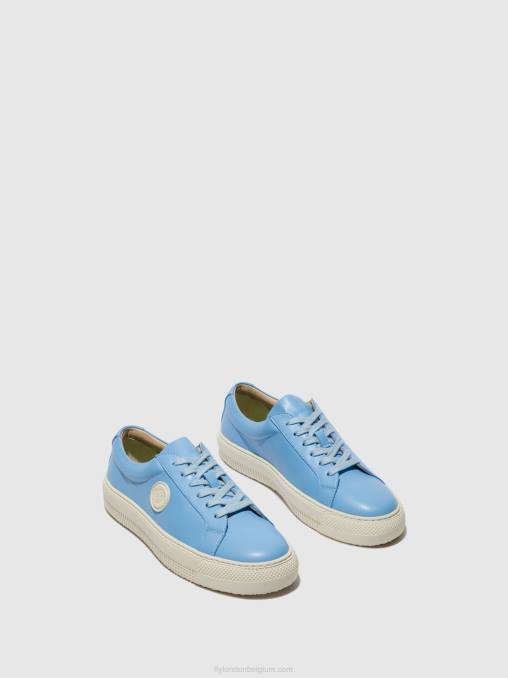 blauw Fly London vrouwen sneakers met veters tafa587 V2B0715
