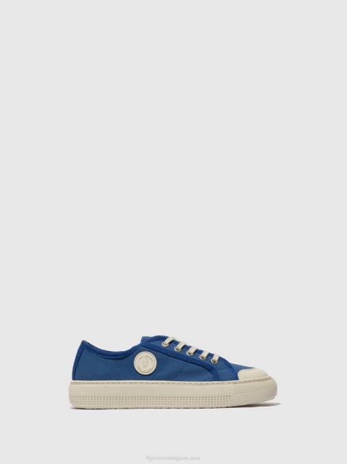 blauw Fly London vrouwen vetersneakers tere557 V2B0738