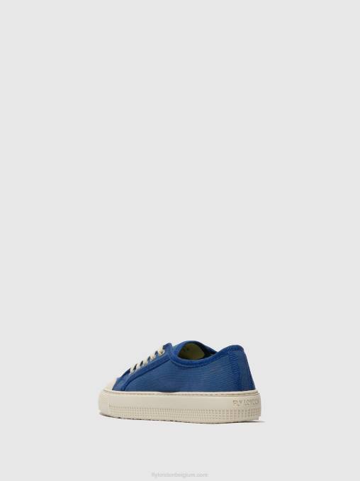 blauw Fly London vrouwen vetersneakers tere557 V2B0738