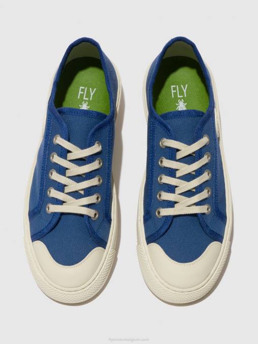 blauw Fly London vrouwen vetersneakers tere557 V2B0738