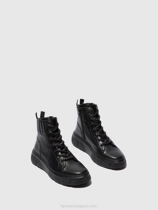 dublin zwart Fly London vrouwen veterschoenen erby484 V2B0762