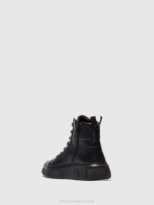 dublin zwart Fly London vrouwen veterschoenen erby484 V2B0762