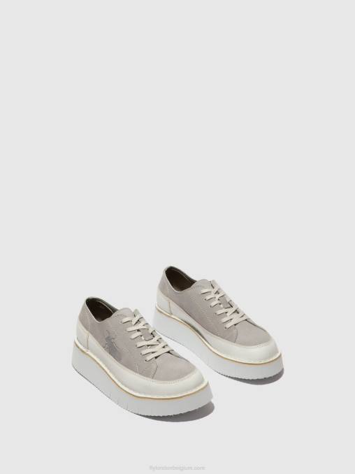 gebroken wit/wolk Fly London vrouwen vetersneakers cuda099 V2B0723