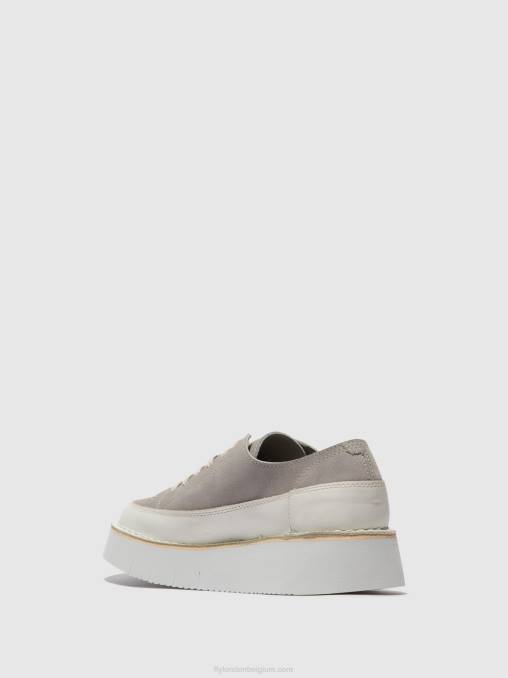 gebroken wit/wolk Fly London vrouwen vetersneakers cuda099 V2B0723