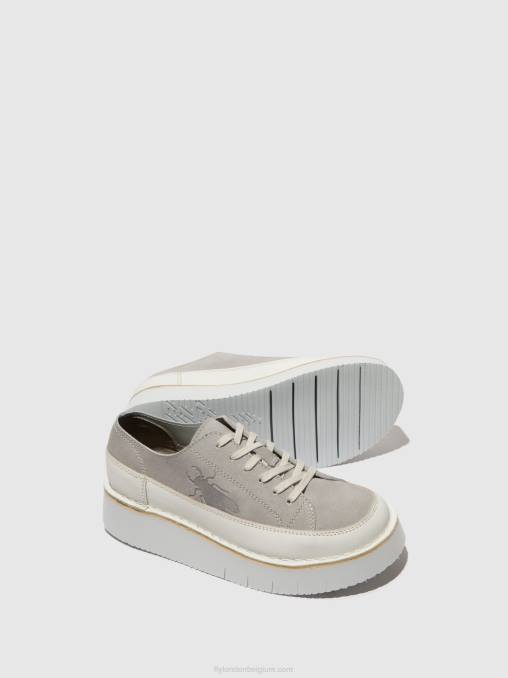 gebroken wit/wolk Fly London vrouwen vetersneakers cuda099 V2B0723