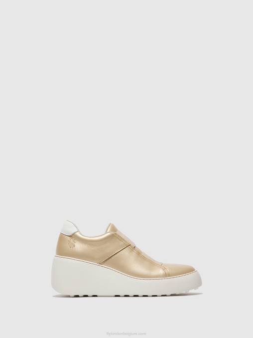 goud Fly London vrouwen elastische sneakers dito581 V2B0731