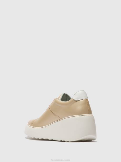 goud Fly London vrouwen elastische sneakers dito581 V2B0731