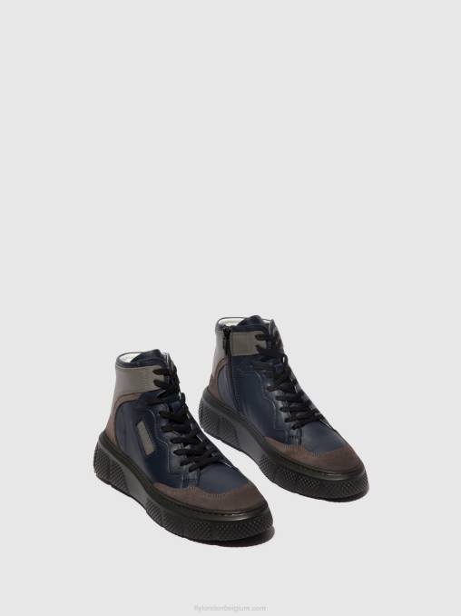grijs/marineblauw/grijs Fly London vrouwen vetersneakers eppe531 V2B0733