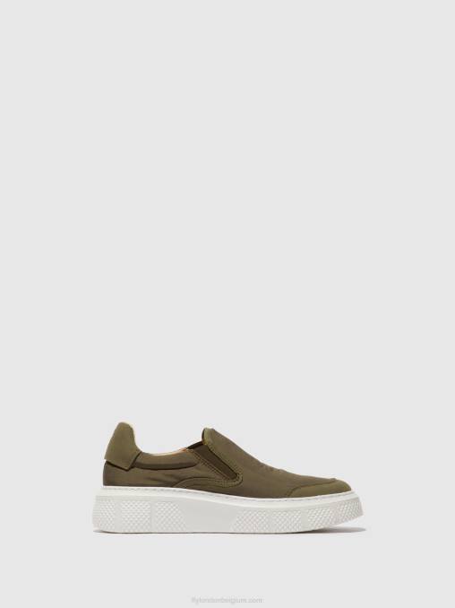 khaki Fly London vrouwen instapsneakers elin509 V2B0753