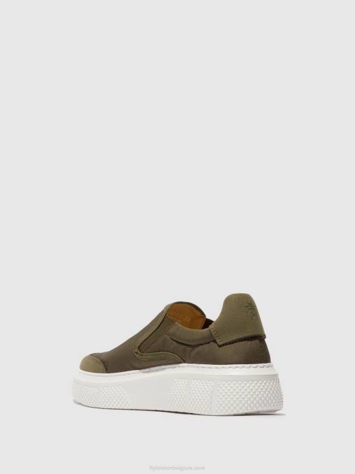 khaki Fly London vrouwen instapsneakers elin509 V2B0753