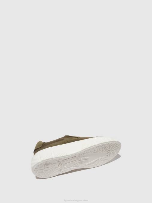 khaki Fly London vrouwen instapsneakers elin509 V2B0753