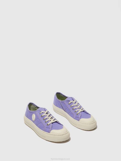 lavendel Fly London vrouwen vetersneakers tere557 V2B0739