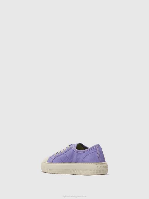 lavendel Fly London vrouwen vetersneakers tere557 V2B0739
