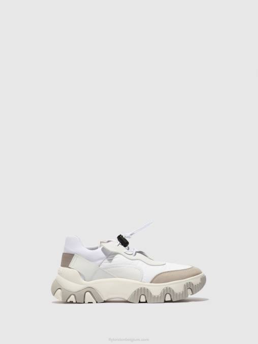 meervoudig gebroken wit Fly London vrouwen elastische sneakers fian634 V2B0769