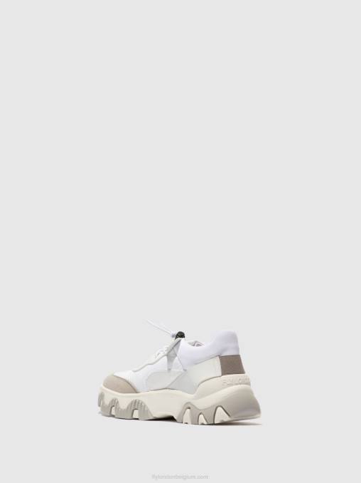 meervoudig gebroken wit Fly London vrouwen elastische sneakers fian634 V2B0769