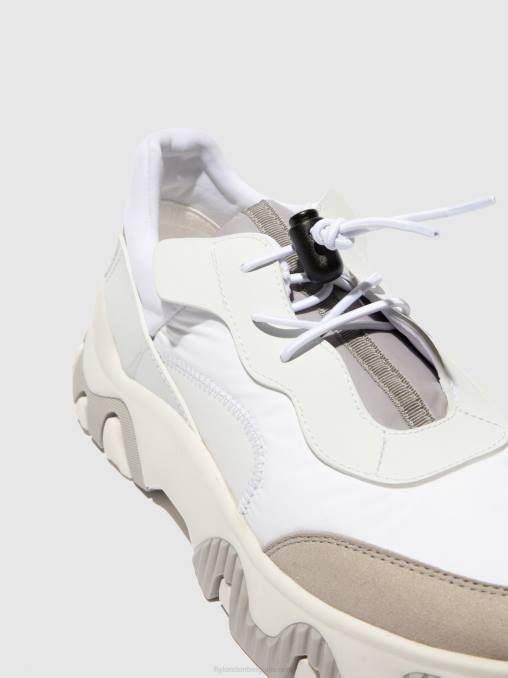 meervoudig gebroken wit Fly London vrouwen elastische sneakers fian634 V2B0769