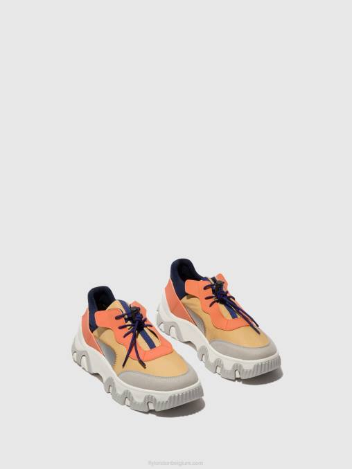 perzik Fly London vrouwen elastische sneakers fian634 V2B0750
