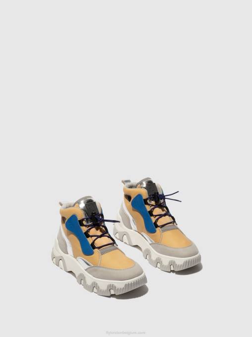 perzik Fly London vrouwen hoge sneakers feny633 V2B0747