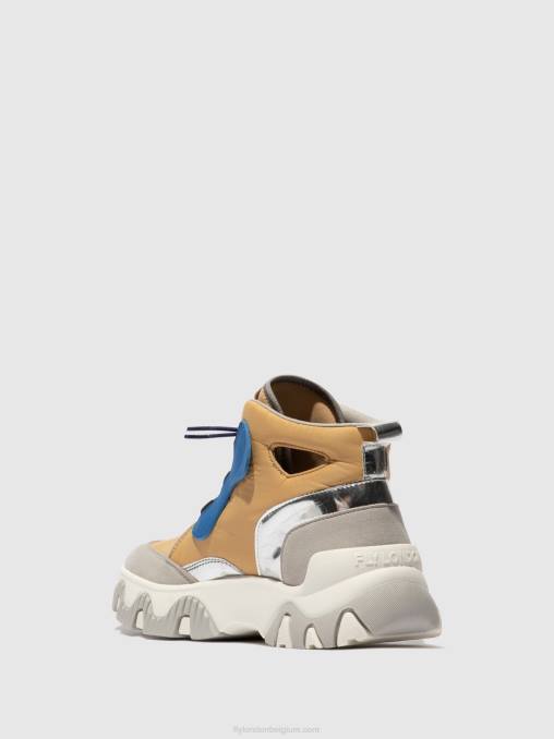 perzik Fly London vrouwen hoge sneakers feny633 V2B0747