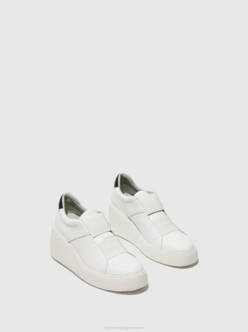 wit Fly London vrouwen elastische sneakers dito581 V2B0732