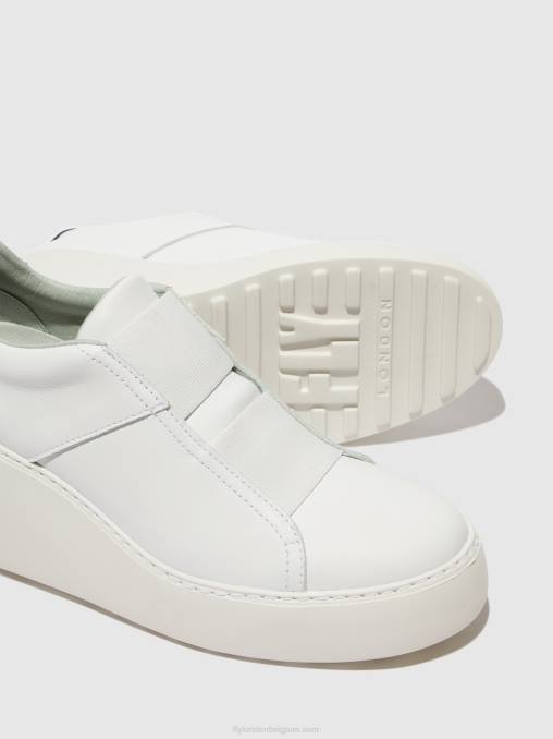 wit Fly London vrouwen elastische sneakers dito581 V2B0732
