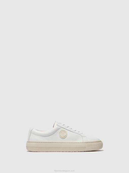 wit Fly London vrouwen sneakers met veters tafa587 V2B0712