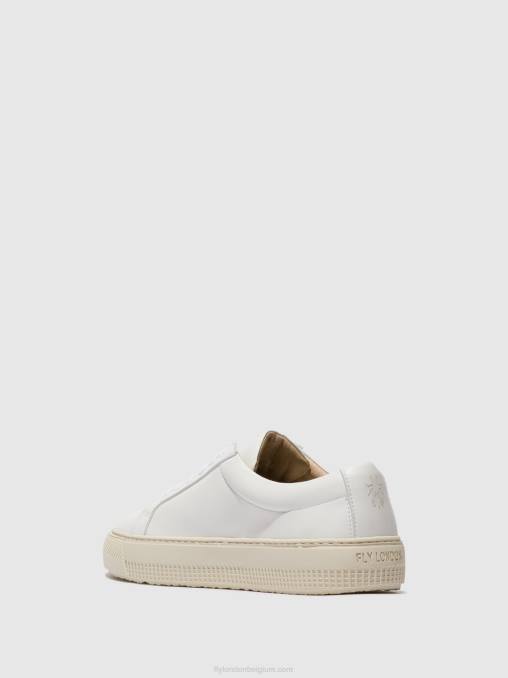 wit Fly London vrouwen sneakers met veters tafa587 V2B0712
