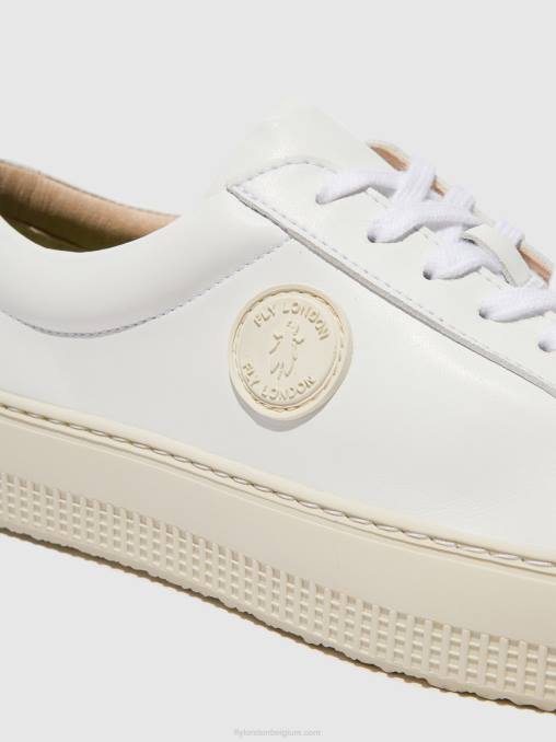 wit Fly London vrouwen sneakers met veters tafa587 V2B0712