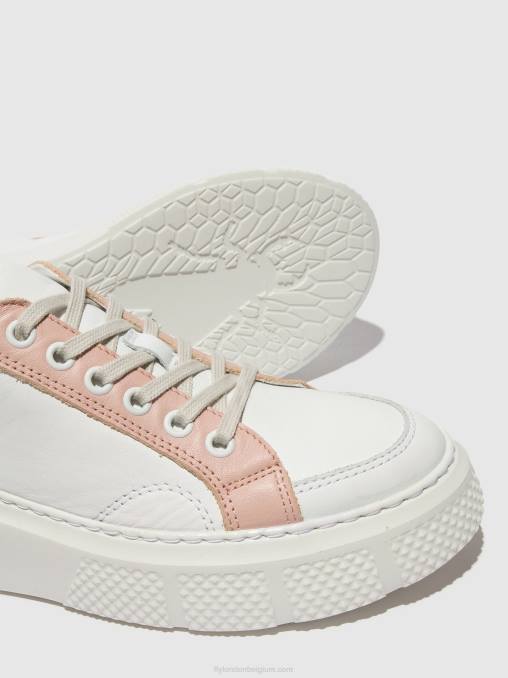 wit/nude/mynt Fly London vrouwen sneakers met veters emmy510 V2B0758