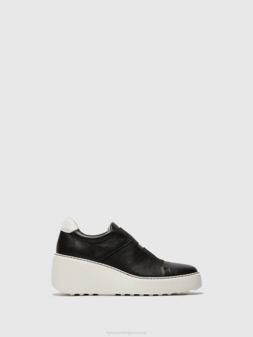 zwart Fly London vrouwen elastische sneakers dito581 V2B0730