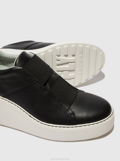 zwart Fly London vrouwen elastische sneakers dito581 V2B0730