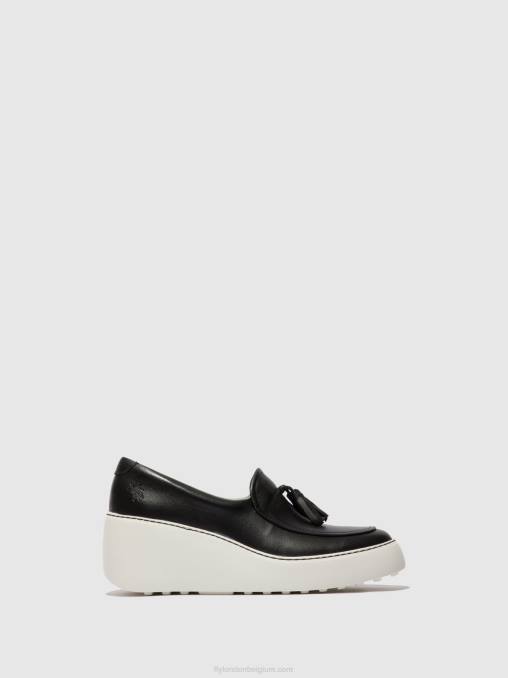 zwart Fly London vrouwen instapsneakers dala579 V2B0711