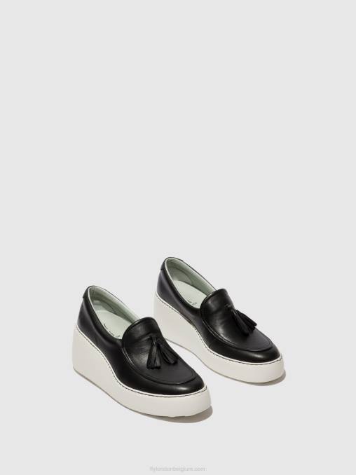 zwart Fly London vrouwen instapsneakers dala579 V2B0711