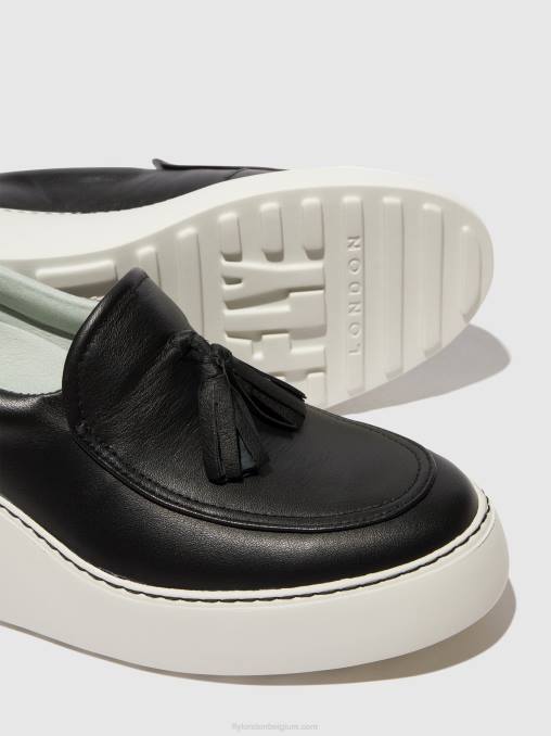 zwart Fly London vrouwen instapsneakers dala579 V2B0711