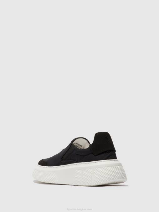 zwart Fly London vrouwen instapsneakers elin509 V2B0752