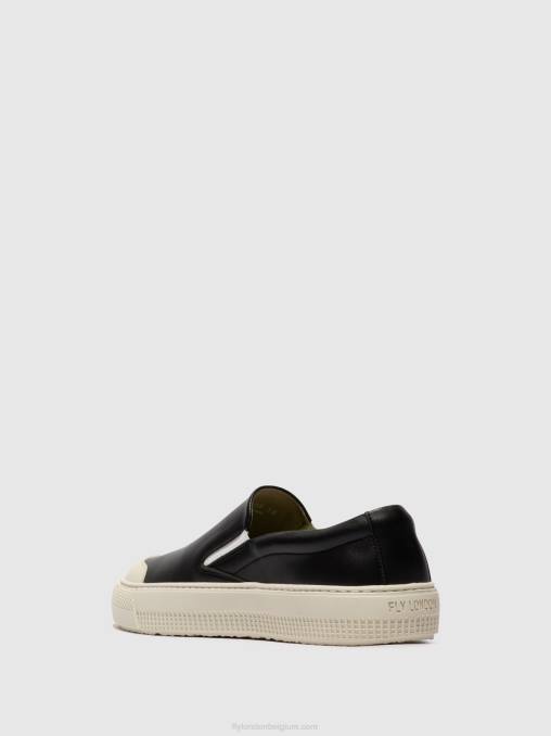 zwart Fly London vrouwen instapsneakers toaf584 V2B0706