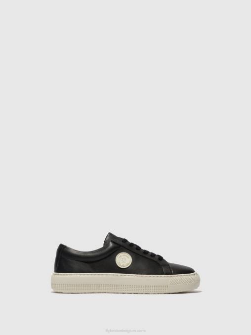 zwart Fly London vrouwen sneakers met veters tafa587 V2B0714