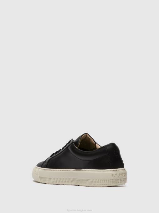 zwart Fly London vrouwen sneakers met veters tafa587 V2B0714