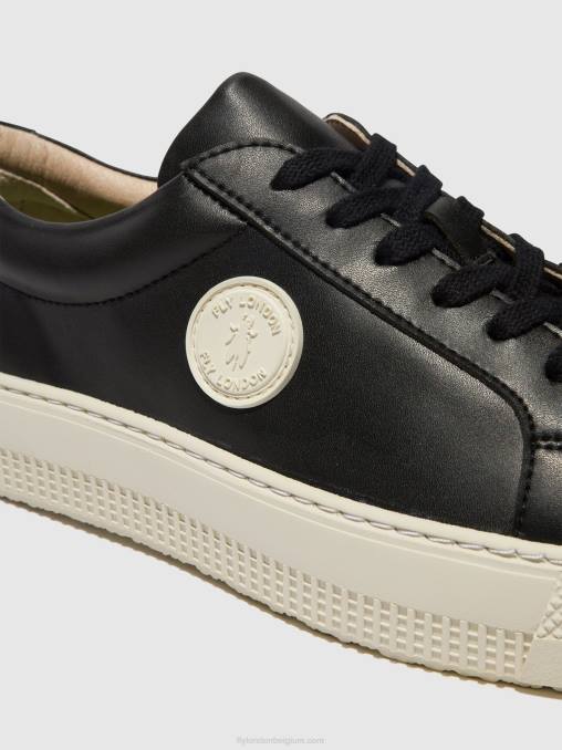 zwart Fly London vrouwen sneakers met veters tafa587 V2B0714