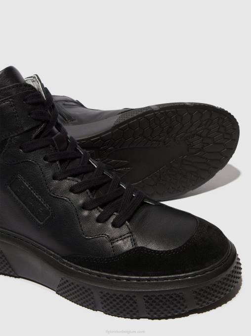 zwart Fly London vrouwen vetersneakers eppe531 V2B0736