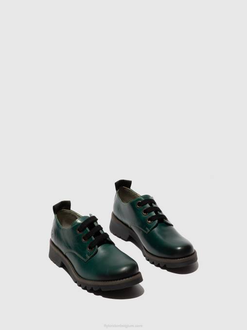 klaver groen Fly London vrouwen veterschoenen ruda538 V2B0679