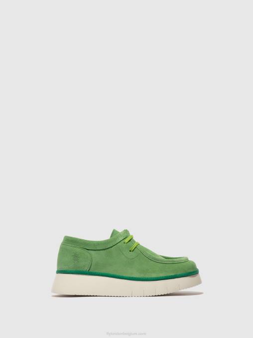limoen groen Fly London vrouwen veterschoenen ceza437 V2B0657