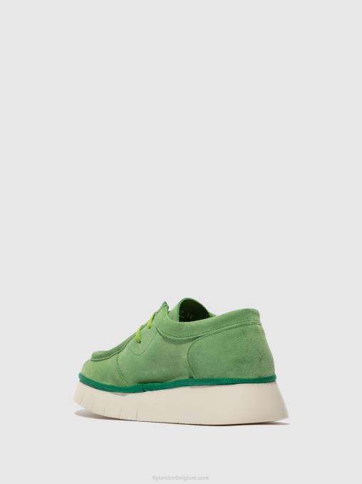 limoen groen Fly London vrouwen veterschoenen ceza437 V2B0657