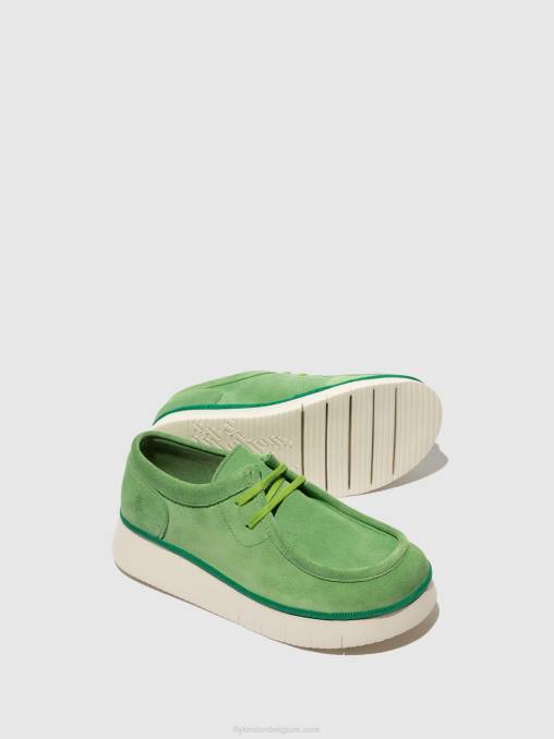 limoen groen Fly London vrouwen veterschoenen ceza437 V2B0657