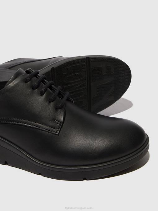 zwart Fly London vrouwen veterschoenen nepe548 V2B0683