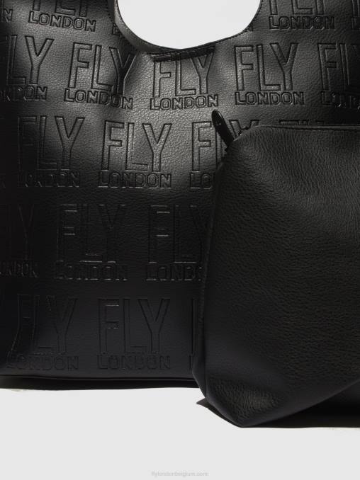 zwart Fly London vrouwen schoudertassen deja737 V2B0785